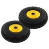 VidaXL Hand Truck Wheel 2 Pcs Solid PU 3.00-4
