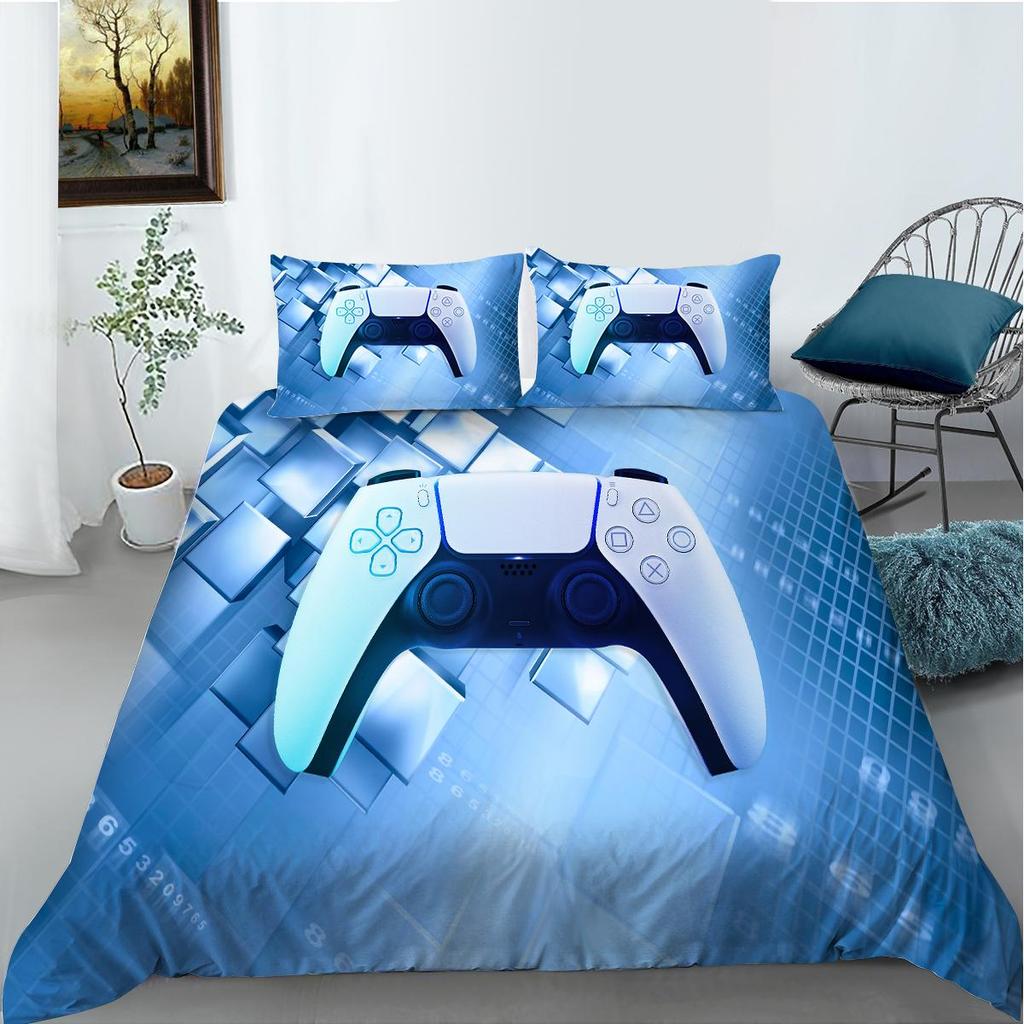 Бытовое постельное белье с 3D-печатью, односпальная двуспальная кровать, полноразмерная модная наволочка для спальни и пододеяльник, удобное постельное белье для спальни