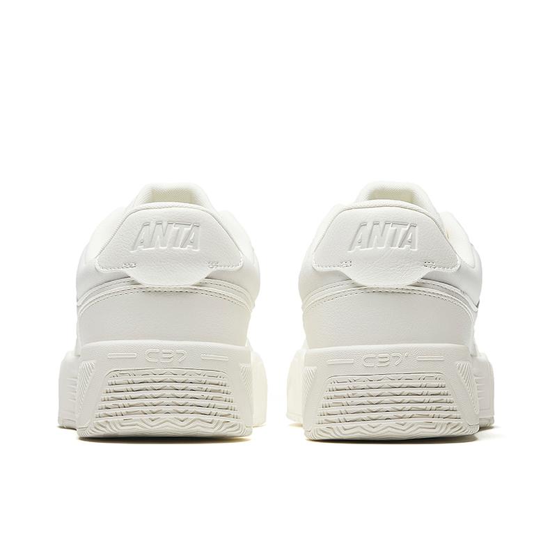 Anta C37 Fashion Versatile Casual Wear Durable Shock Absorption Low-Top Skate Shoes Men Sneaker Ivory-White 112518024U-2
