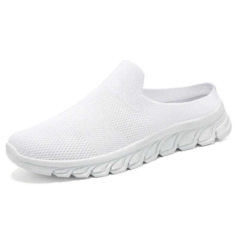 Новые мужские повседневные кроссовки - Уличные дорожные полые дышащие прохладные легкие удобные модные нескользящие мягкие эластичные амортизирующие полушлепанцы