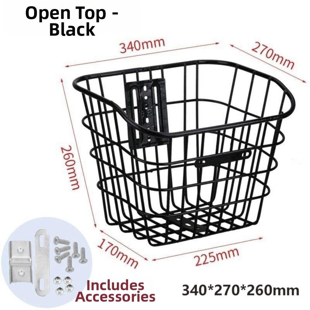 Universal Large Capacity Storage Baskets Metal Bicycle Front Basket Electric Bicycles Accessories