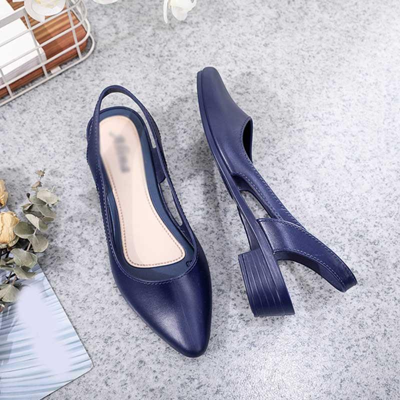 Новые модные повседневные сандалии, женские корейские сандалии на плоской подошве с открытым носком, прозрачные сандалии и тапочки (Обувь на один размер меньше)