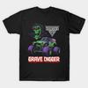 Мужская черная футболка с принтом Monster Jam Grave Digger Монстр-трак Печать на трансферной бумаге без вырезания Хлопковая футболка