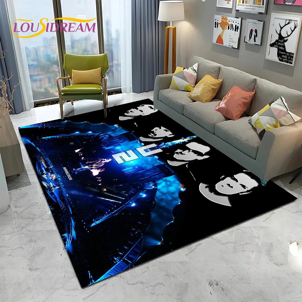 3D Печать U2 Rock Bang Bono Ковер, Ковер для Гостиной Детской Спальни Дивана Придверный Коврик Декор, Детский Нескользящий Коврик для Пола