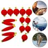 10/15Pcs EPS Fishing Float with Weights Long Casting Lightweight High Visibility Ball Bobber Float Saltwater Freshwater Fishing Accessories