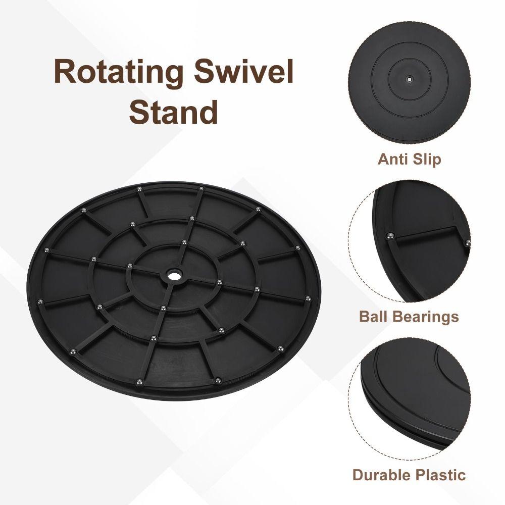 360 Rotation Rotate Turntable Anti Slip Rotary Plate Practical Plastic Turntable Display