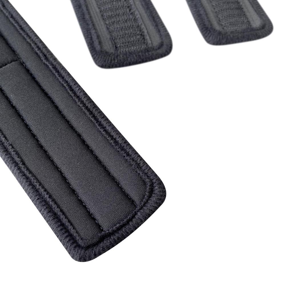 Набор для бондажа с девятью кольцами: Наручники, Ошейник, Поясной ремень, Маска для глаз, Фиксирующие ремни, Губчатый материал.