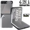 Гидрогелевая пленка 6-в-1 Для Samsung Galaxy Z Flip 7 Защитное стекло для экрана спереди и сзади Для Samsung Z Flip 6 5 4 3 Пленка с полным покрытием, не стекло