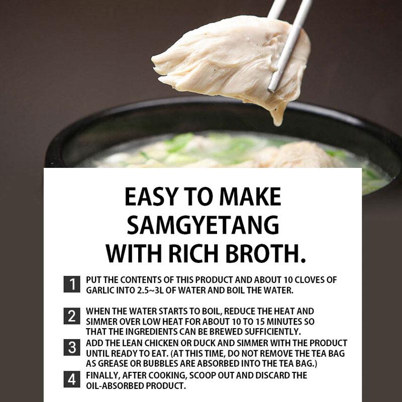 Korean Ginseng Chicken Soup Kit 100g – Samgyetang Herbal Mix