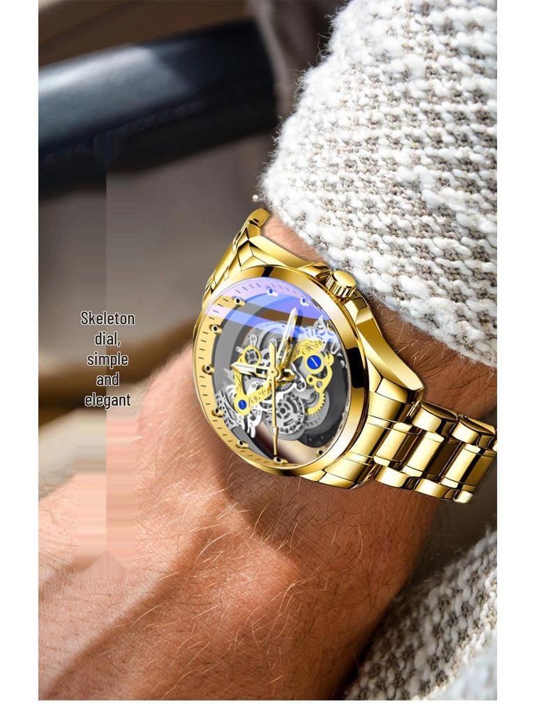 Bugare Double-Sided Automatic Tourbillon Men's Watch