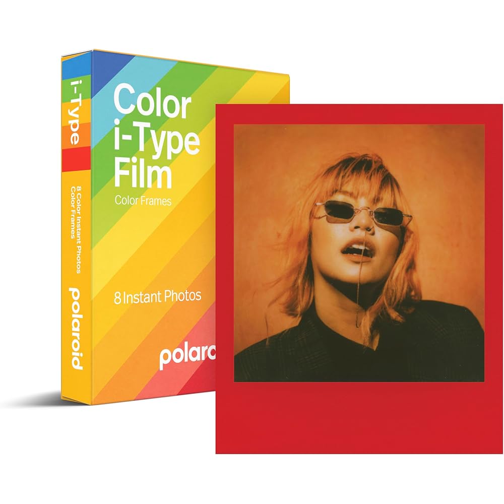 Polaroid Instant Film Color Film for i-Type - Color Frames (8 sheets, with colored frames) (6214)