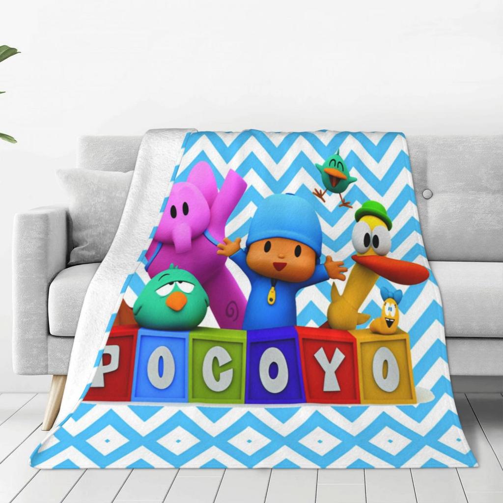 P-POCOYO Элли Пато Фред Лула Сонная Птица (2) Одеяло Качественное Теплое Мягкое Плед Весенний Пикник Спальня Новинка Покрывало