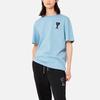 Puma X Ami Tee выцветший деним унисекс топы синий 535992-73