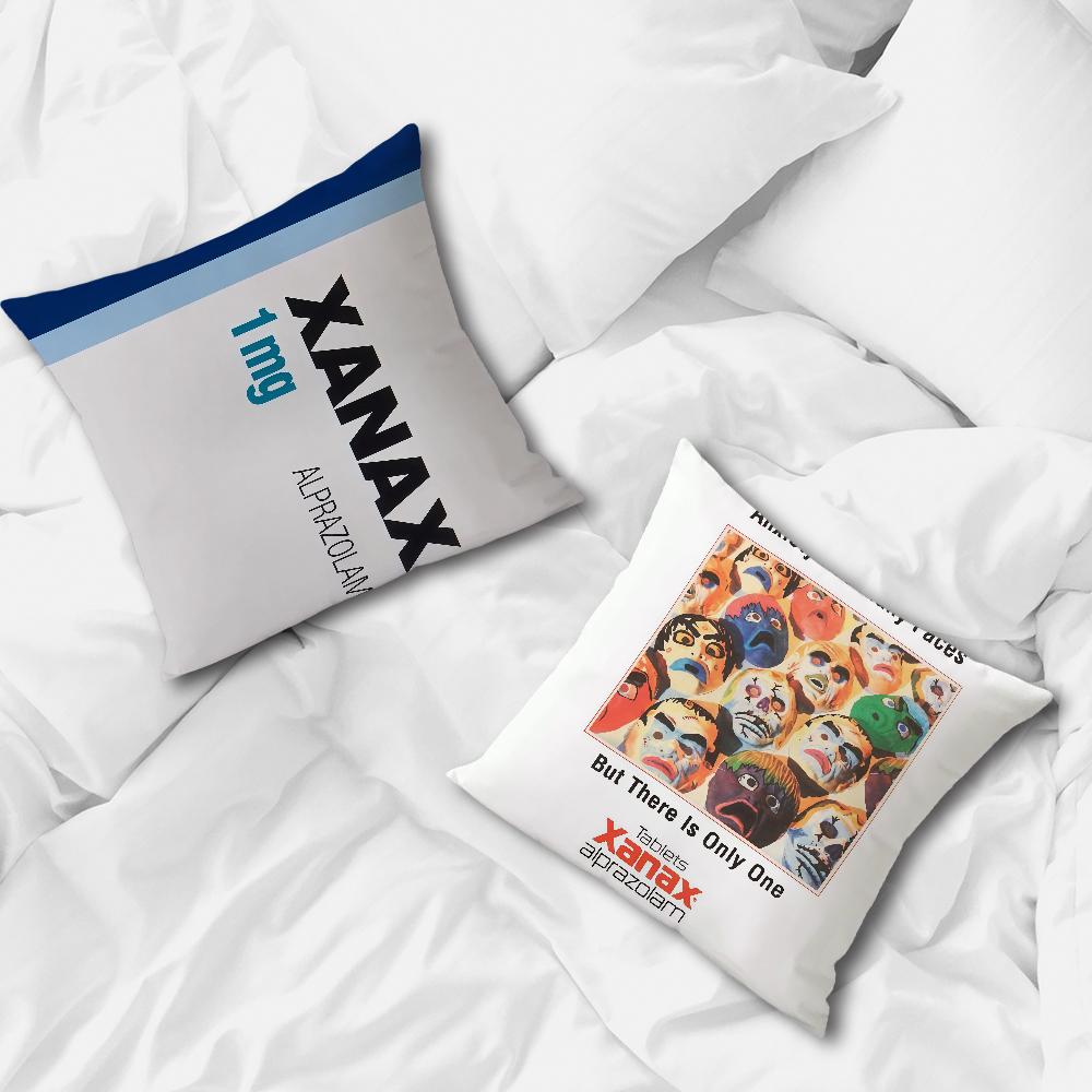 Смешная наволочка Xanax для дома, дивана, гостиной, офиса, кофейни, автомобильная наволочка