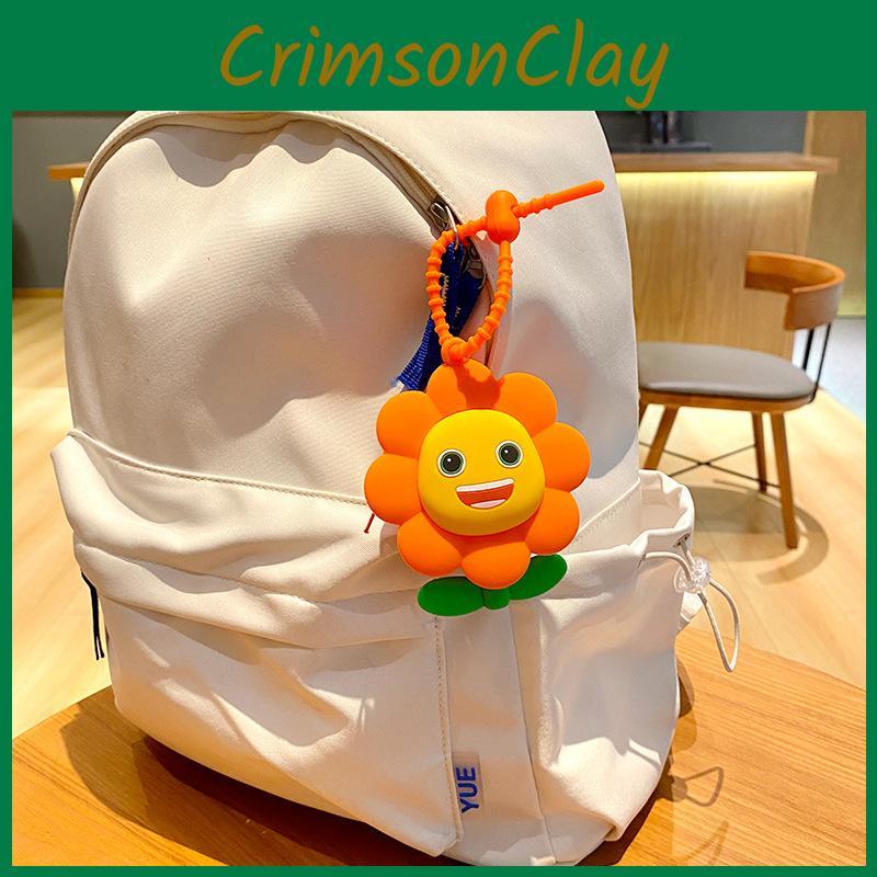 Забавный брелок-кошелек в виде подсолнуха Очаровательный силиконовый аксессуар для ключей Для пар