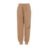 Comfortable Soft Knit Sports Pants With Logo Kids Bottoms Khaki FZ6362-200