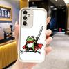 Чехол для телефона Samsung Galaxy A17 A16 A15 A14 A13 Милый мультяшный лягушонок A56 A36 A26 A55 A35 A25 A54 A34 A24 A53 A33 A23 A07 A06