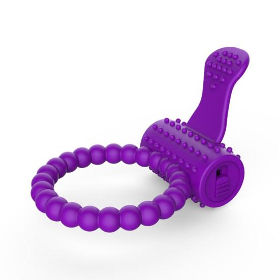 Male Masturbator Long-lasting Convenient Safety Material Wireless Exquisite Enhance Happiness Silicone Vibrating Penis Lock Ring for Men