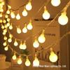 LED Frosted Ball String Lights - Small Round Christmas Decoration & Camping Atmosphere Lights