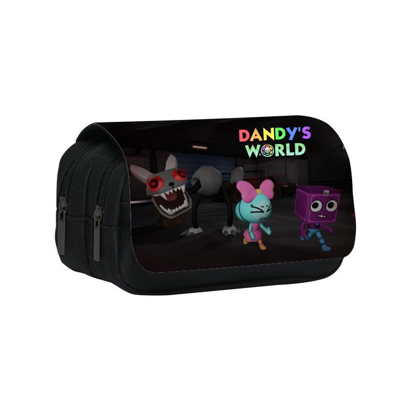 World Dandys Sunflower Design Nylon Pencil Case With Two Layers For Use School