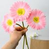 Искусственная Гербера Jamesonii со стеблем Реалистичный искусственный шелковый цветок Домашний офис Стол Центральная часть Искусственная цветочная ветка Цветочная композиция Украшение