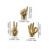Set Of 3 Hand Sign Fantasy Showpiece Statue Collectible Figurines(Multi,Ceramic)Decorative Items For Home Decor Living Room Bedroom
