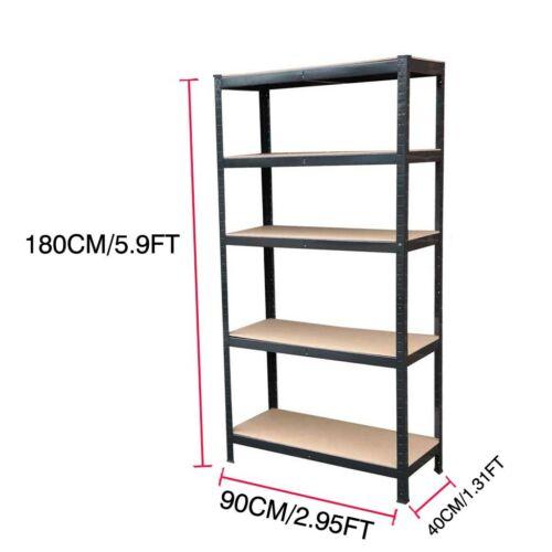 DayPlus Shelf 5 Tier Garage Shelving Heavy Duty Adjustable Storage Shelving Unit,386lbs Load Capacity Per Tier,150-200CM Height