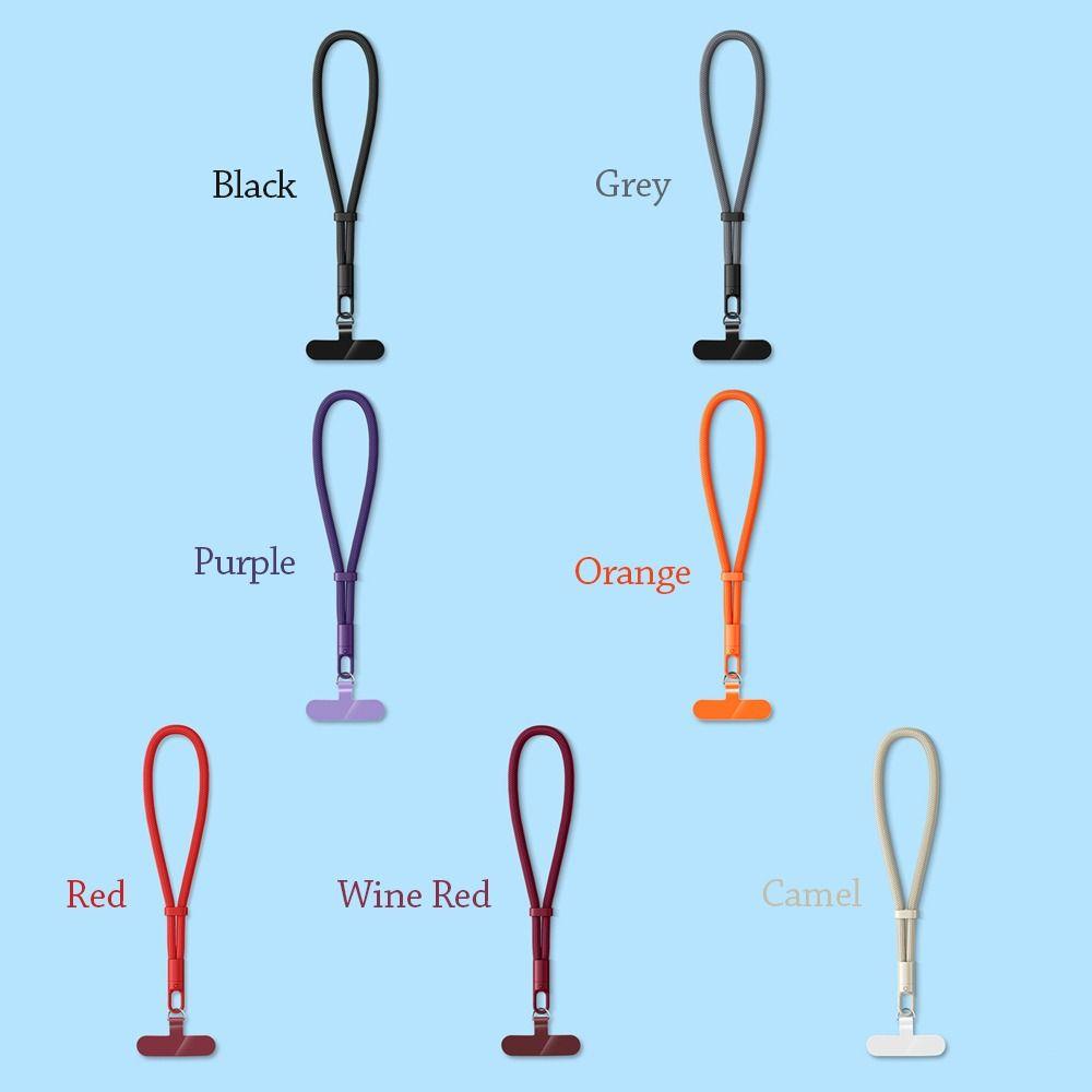 Аксессуары для мобильного телефона Регулируемый шнурок Защита от потери Плетеный ремешок на запястье Универсальная короткая подвесная веревка Мобильный телефон