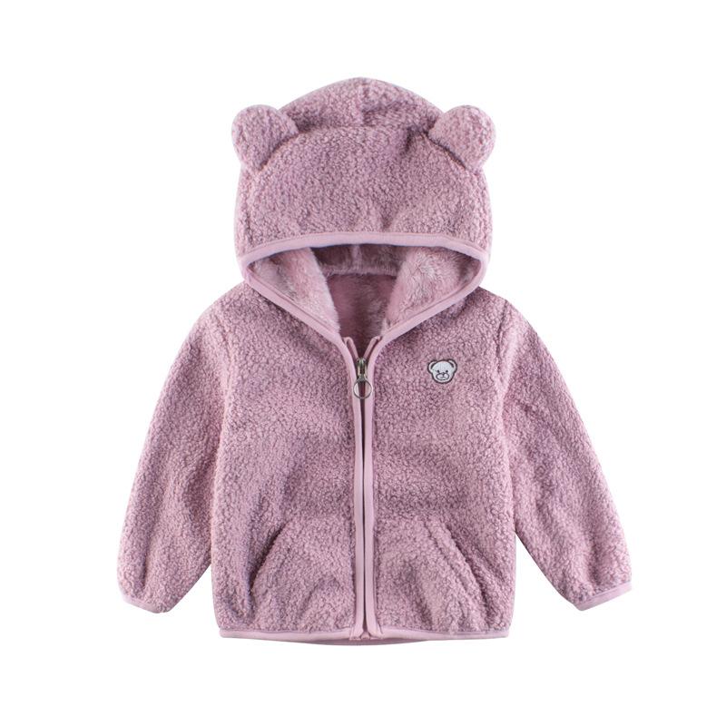 Детское флисовое стеганое пальто, зимняя новая детская одежда, детский свитер на флисовой подкладке, топ