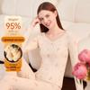 Women's V-Neck Cotton Thermal Underwear Set