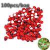 100pcs/lot Miniature Garden Ladybug Figurine Miniature Ornament Dollhouse Decoration