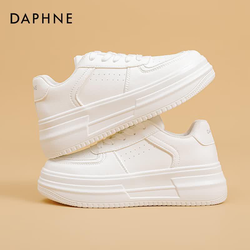 Женские белые кроссовки на платформе Daphne 2026