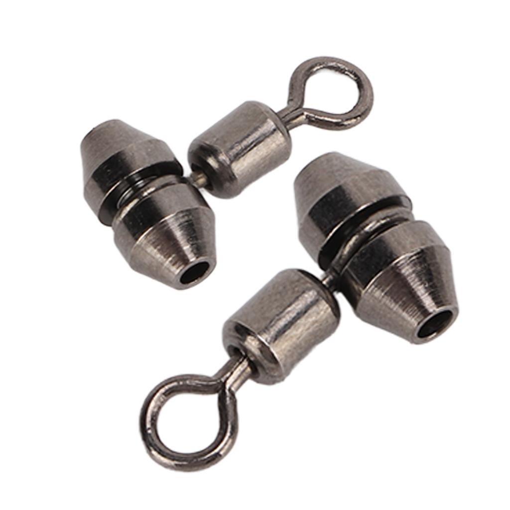 10pcs 3 Way Fishing Swivels T Turn Brass Barrel Triple Swivel Cross Line Fishing ConnectorsM