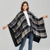 New Shawl Cape Classic Plaid Imitation Cashmere Shawl Blanket Style