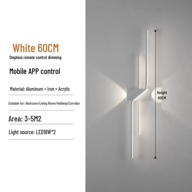 Minimalist Long Strip Light for TV Background, Bedroom, or Staircase Decor