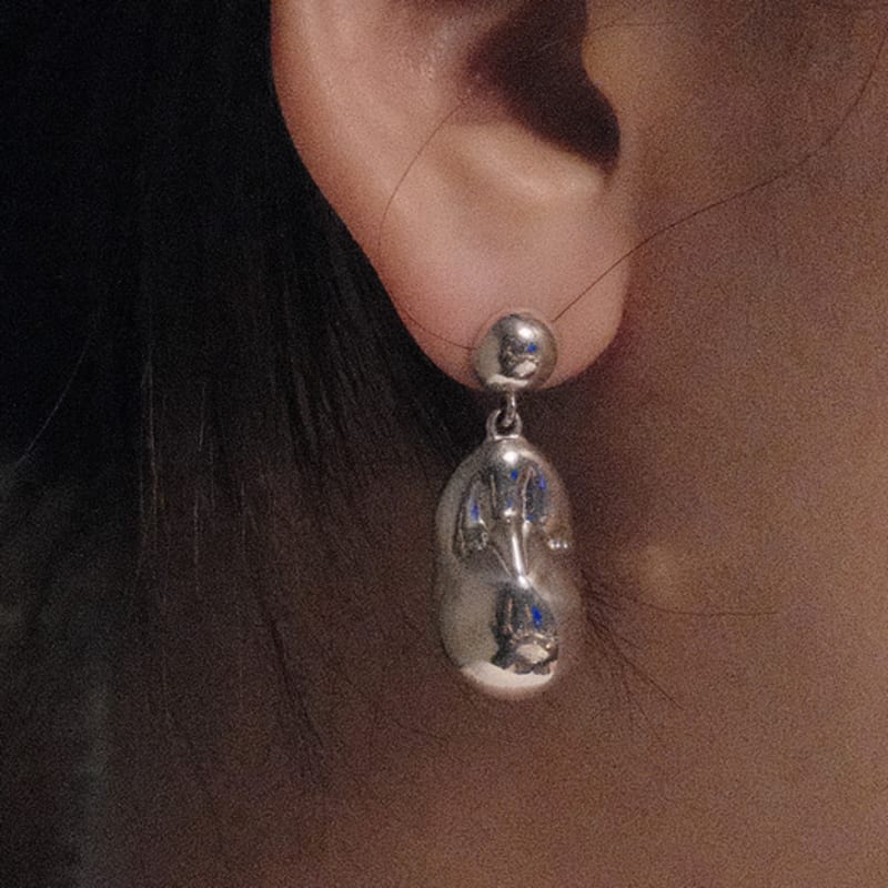 oaeb Baroque Silver Earrings