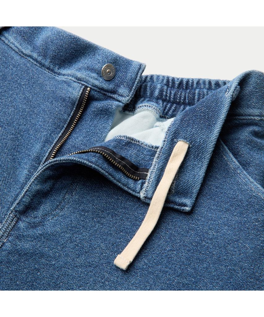 Silijeu (Set Up) Indigo Loose Fit Sweat Shorts Sapom26871Inx