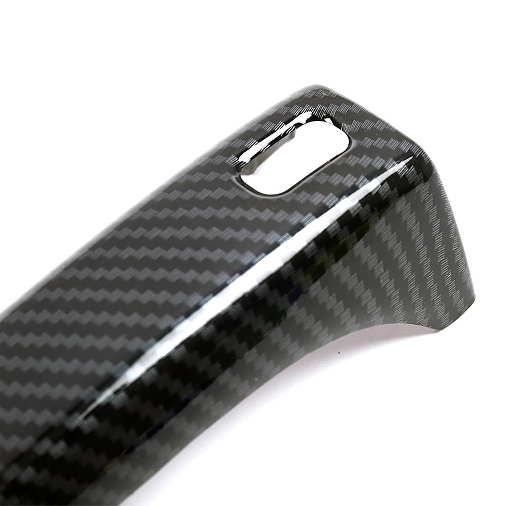 For MG HS 2018 2019 2020 Carbon Fiber Printed Exterior Door Handle Cover Moulding Frame Bezel Car Sticker