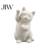 Artistic Hand Painted Craft Project Cute Cat Figurine, 3D Printed Small Kitten Statue for Desk Nordic Style Minimalist Home Ornament Bookshelf Decor,