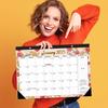 2025/01-2026/06 Календарь Настенный календарь с отверстиями для подвешивания Премиум бумага Прочная четкая печать Ежегодный планировщик Календарь