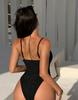 Женские купальники Сексуальные черные цельные купальники Бикини Пляжная одежда Купальные костюмы