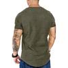 Men's Summer Solid Crew Neck Top Fashion Casual Short Sleeve T-Shirt