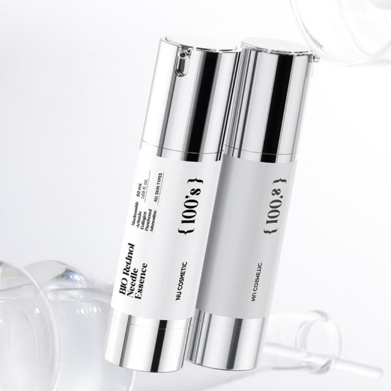 [NU Cosmetic] Био-ретиноловая игольная эссенция 100 выстрелов улучшает текстуру кожи сужает поры стволовые клетки 50 мл