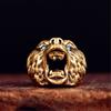 Brass Lion Head Keychain For Everyday Carry Durable Key Ring With Paracord Pendant Unisex Fashion Accessory For Outdoor Adventures