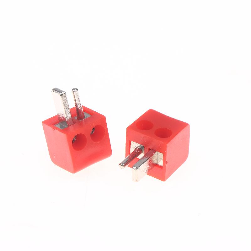 2/6Pcs Screw Terminal Block Connector 2Pin Din Hi-Fi Speaker-Plug Connectors Red Black Electrical Equipment-Plug Connector