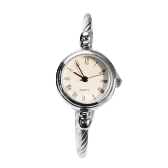 Женский ретро-браслет из нержавеющей стали с круглым циферблатом, кварцевые наручные часы