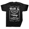 Made In 1965 T-Shirt Unisex Unisex  Plus Size O-Neck Streetwear Harajuku Vintage Daily Casual Oversized Unisex Tees