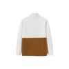 Anta Флисовая куртка Color Block Бело-кремовый, Коричневый и Зеленый Color Block Унисекс 152348709-1