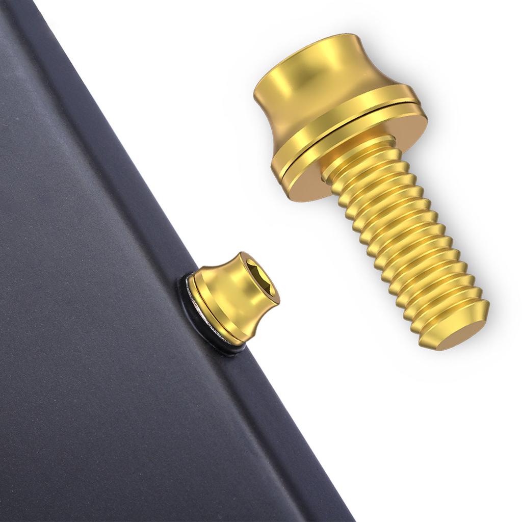 2 шт. M5x12 мм болты для крепления флягодержателя для воды, титановые сплавы, болты для крепления флягодержателя для велосипеда, винты с шестигранной головкой под торцевой ключ