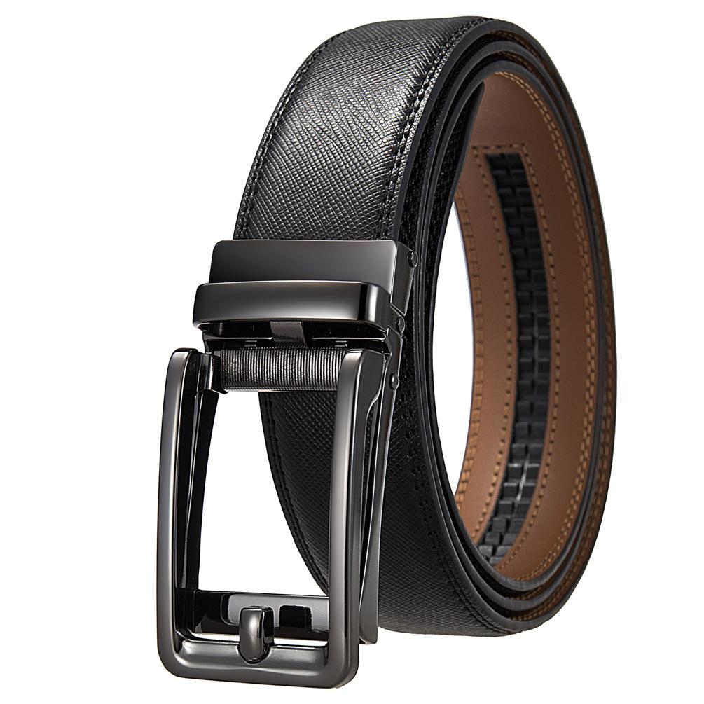 1 шт. Мужской ремень с автоматической пряжкой, модный деловой ремень из коровьей кожи, ремень Ly36-3 3315-1